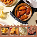 Set 50 Bucăți Hârtie de Copt 16,5 cm – Rezistentă la Apă și Ulei, Compatibilă Air Fryer, Cuptor și Tigaie - imagine 2
