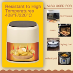 Set 50 Bucăți Hârtie de Copt 16,5 cm – Rezistentă la Apă și Ulei, Compatibilă Air Fryer, Cuptor și Tigaie - imagine 3